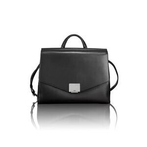 TUMI Mariella  Collection Thalia Satchel In Black Calf Leather
